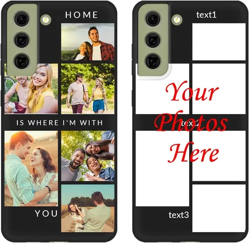 Vista 7 de Funda de teléfono personalizada para Samsung Galaxy S21 FE 5G (no compatible con Galaxy S20 FE), funda protectora suave de TPU antiarañazos, regalo