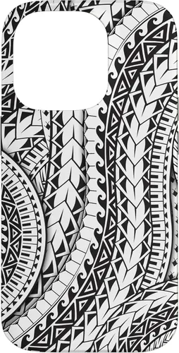 Vista 17 de Funda de arte tribal polinesio para iPhone 16