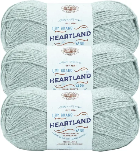 Vista 62 de Lion Brand Yarn Heartland Yarn, Hilo de Peso Medio para Tejer, Ganchillo y Manualidades, 1 Paquete, Great Smoky Mountains Grandes Montañas Humeantes