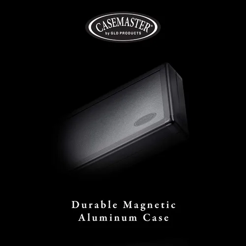 Vista 7 de Casemaster Sinister - Estuche magnético de aluminio para dardos con espacio de corte de precisión para sostener 3 dardos de punta de acero o punta