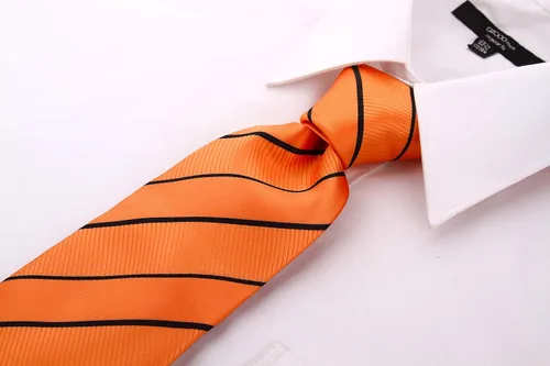 Vista 54 de Scott Allan - Corbatas de rayas para hombre - Corbata tejida para hombre