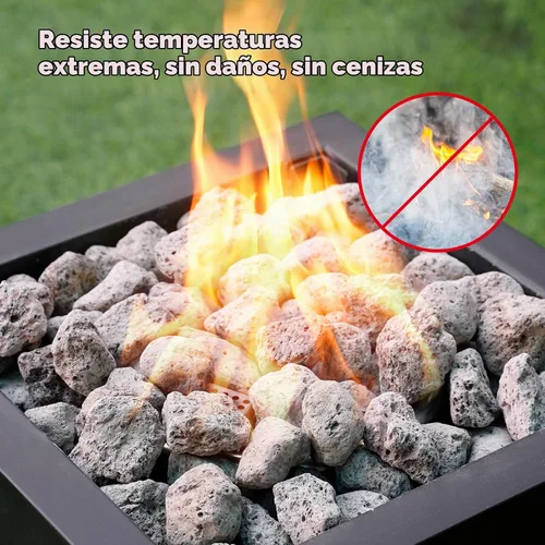 Vista 6 de Stanbroil Rocas de lava natural de 1.2 a 1.9 pulgadas para hoguera