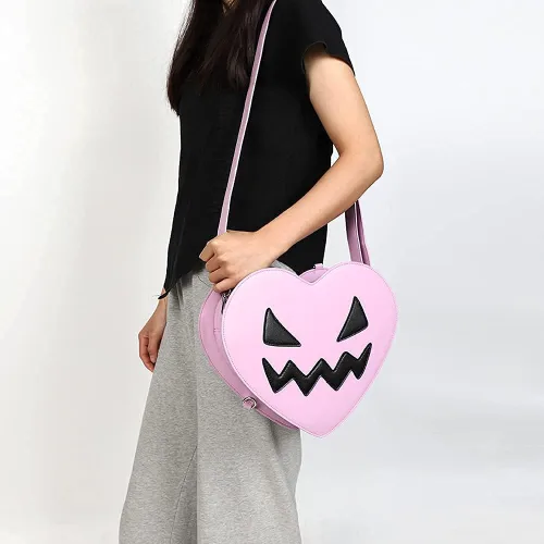 Vista 5 de Halloween Jack o linterna mochila calabaza bolsa regalos para adolescentes niñas mujeres, talla única, PúrpuraOmbre Force.