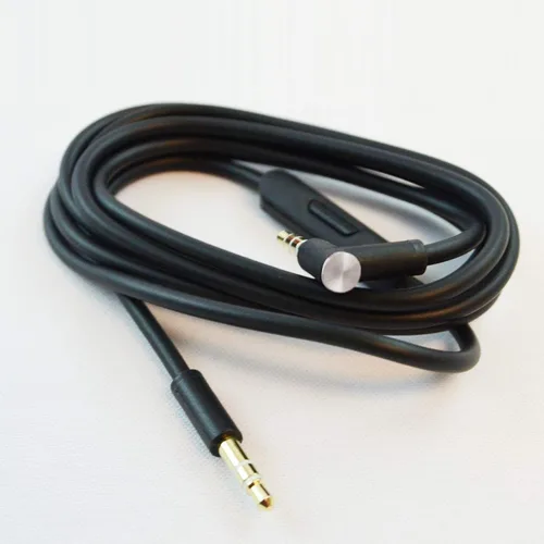 Vista 6 de Cable de audio de repuesto con micrófono en línea y control compatible con auriculares Beats Solo, Studio, Pro, Detox, Wireless, Mixr, auriculares