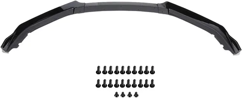 Vista 2 de OCPTY 3 alerones de parachoques delantero de coche negro brillante para Honda Civic 2016-2020