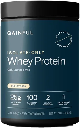 Vista 13 de Gainful Everyday Whey Protein en polvo, 23g de proteína por porción, sin sabor, apoya el crecimiento muscular, la recuperación y la nutrición