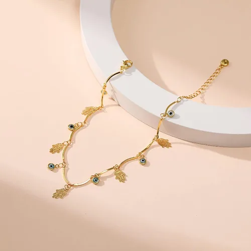 Vista 35 de Tobillera para mujer, chapada en oro de 18 quilates, tobillera con dije de oro, impermeable, para verano, playa, cadena de pie, joyería para regalos