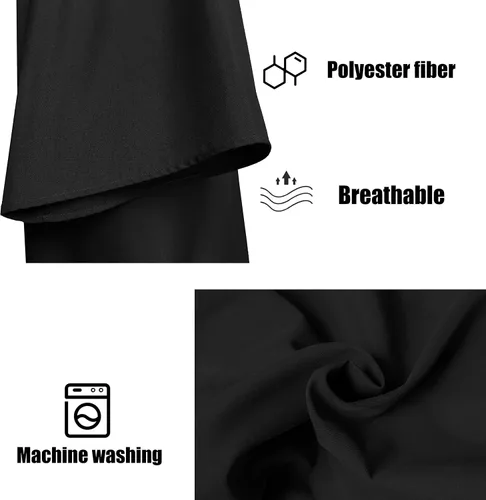 Vista 3 de Bata de coro para iglesia, adulto, mate, bautizo, pastor o vestido Bata de coro mate unisex para adultos diseñada para graduaciones de servicios