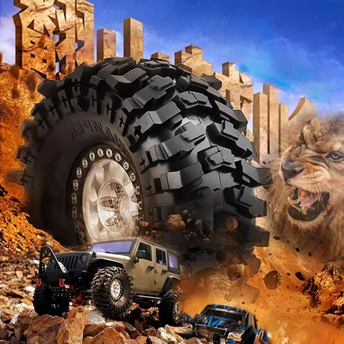 Vista 4 de Lifehead - Neumáticos de goma de 1.9 pulgadas para 1/10 RC Crawler Car TRAXXAS TRX4 TRX6 Axial SCX10 90046 90047 SCX10 III AXI03007 Tamiya CC01 D90