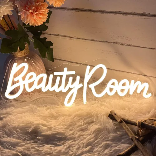Vista 4 de Letrero de neón para sala de belleza para spa, sala de belleza, cejas de uñas, estudio de salón LED, decoración de arte de pared para tiendas