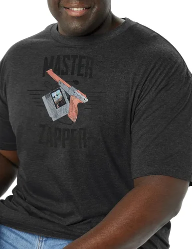 Vista 3 de Nintendo Big & Tall Master Zapper - Camiseta de manga corta para hombre