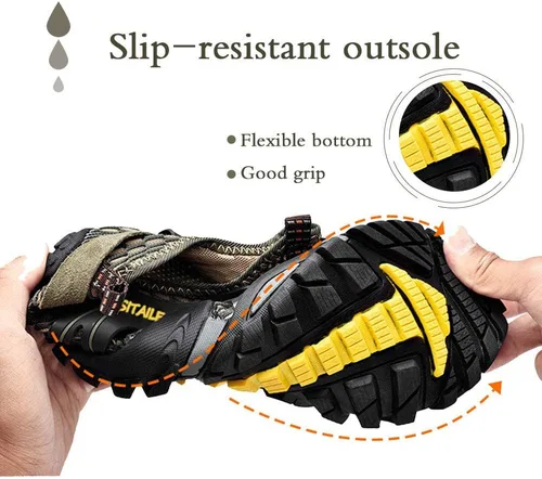 Vista 5 de Zapatos de agua para hombres y mujeres. Secado rápido. Para andar descalzo. Para gimnasia en el agua, natación, para el río. Zapatos para piscina