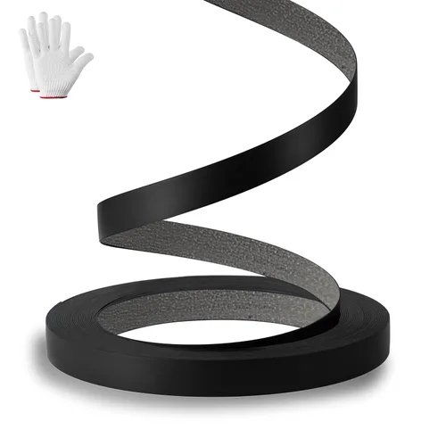 Vista 27 de Bandas de borde de PVC negro, rollo de 1 1/2 "x 10 pies - Borde flexible pre-pegado