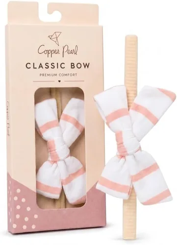 Vista 25 de Copper Pearl Classic Baby Bow Headbands - Limited Collection