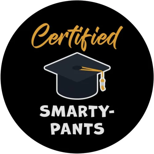 Vista 3 de Smarty-Pants certificados – PopGrip intercambiable para estudiantes y profesores de graduación
