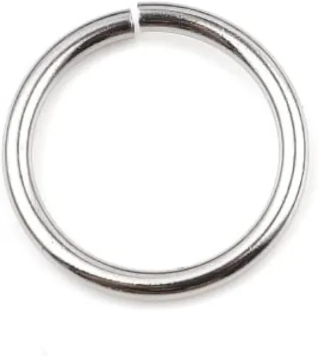 Vista 89 de HDSupplies 100 piezas - 4mm de argollas de acero inoxidable 304 de tono negro - Calibre 22 (espesor de 0.6mm)