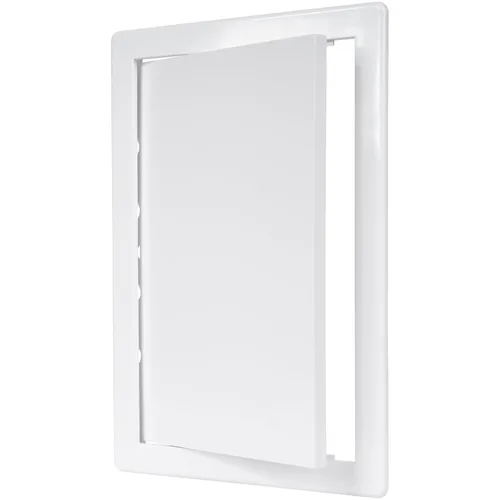 Vista 14 de Panel de acceso de plástico negro de 6" x 6". Panel de puerta de conducto de servicio. Panel de acceso de pared para fontanería, electricidad