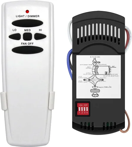 Vista 9 de Reemplazo de control remoto para ventilador de techo Hampton Bay Hunter FanHD HD5 UC7078T RR7079T L3H2010FANHD L3H2014FANHD, de 3 velocidades