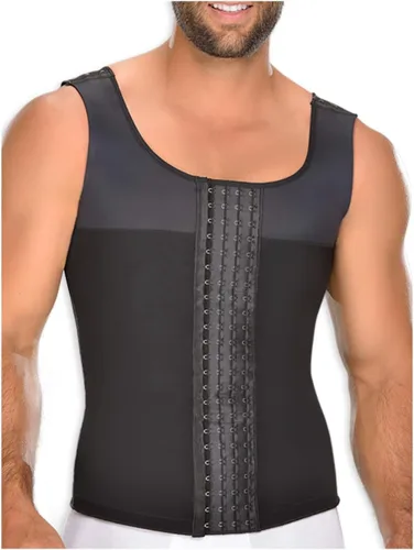 Vista 4 de M&D 0060 Camiseta de compresión Body Shaper para Hombre Faja Camisilla de Hombres Beige