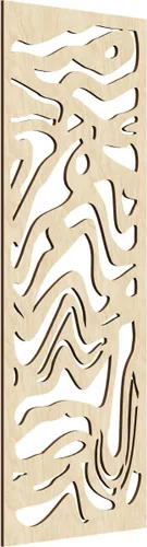 Vista 149 de 9 3/8"W x 24 3/8"H x 1/4"T Northfield Decorativos Paneles de Pared de Madera Calado, Abedul