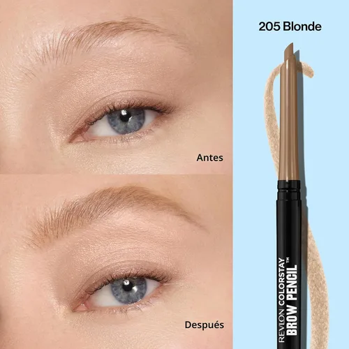 Vista 3 de Revlon ColorStay lápiz para cejas, Rubia