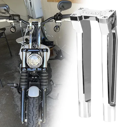 Vista 8 de Abrazadera superior para manillar de 1 pulgada / 0.984 in, kit de extensión de barra de mango alto de 6 pulgadas, ajuste universal para Harley