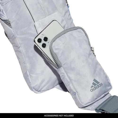 Vista 4 de adidas Essentials - Bolso cruzado pequeño para mujeres y hombres (5L), Stone Wash GrisBlue Dawn2.0, Tamaño único, Essentials Crossbody - Bolso