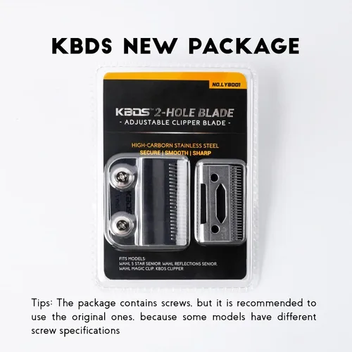 Vista 4 de KBDS Cuchillas de repuesto para cortaúpers, pieza de cuchilla de precisión de 2 agujeros compatible con Wahl Magic Clip/Super