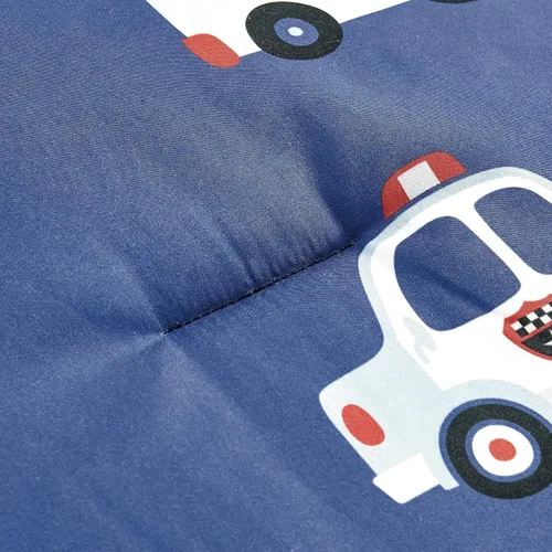 Vista 7 de Juego de edredón de 4 piezas Fire Turck para niños, hermoso diseño de motivos con estampado bordado Motivo bordado de fuego Turck Twin