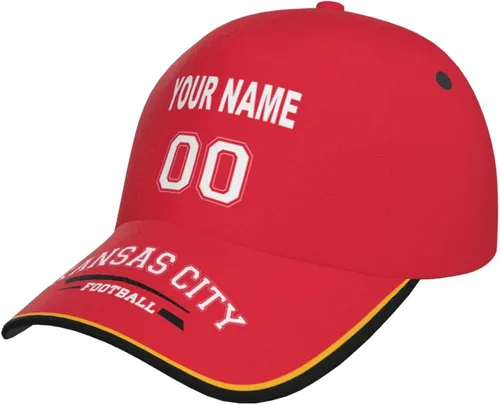 Vista 32 de Cap Custom Football Hats with Any Name and Number Personalized Gifts for Men Women Football Sports Fans