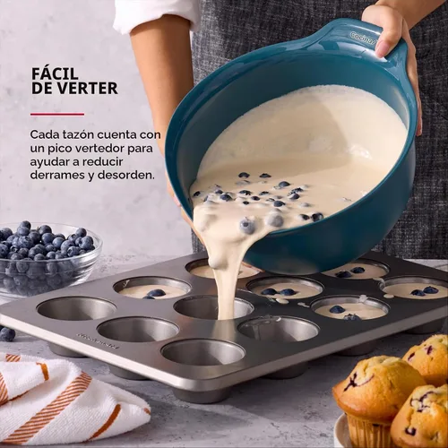 Vista 5 de KitchenAid Cuencos de mezcla universales de plástico anidables