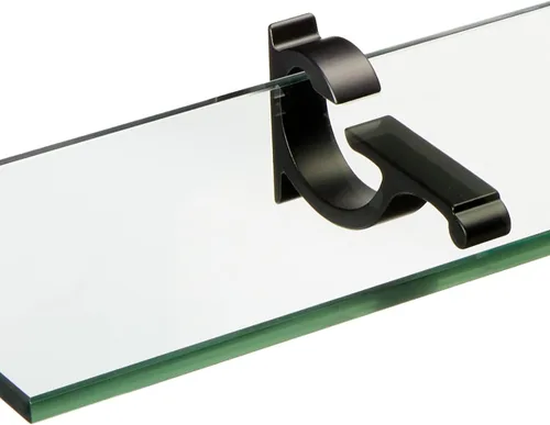 Vista 2 de Spancraft Glass M-4.75x12-Estante de vidrio negro estilo monarca, negro, 4.75" x 12