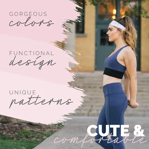 Vista 38 de Maven Thread 4" Wide Workout Headbands for Women – Non-Slip Sweatbands for Gym, Running & Yoga