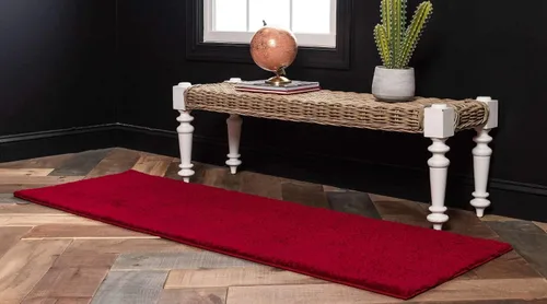 Vista 410 de Unique Loom Colección Solo - Alfombra de área Calabasas (3 pies 3 pulgadas x 5 pies 3 pulgadas, rectangular, rojo)