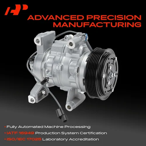 Vista 3 de A-Premium Compresor de aire acondicionado con embrague compatible con Honda Fit 2015 2016 2017 2018, con compresor 10SA11E, con polea de 6 ranuras