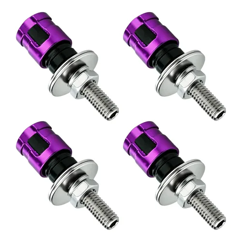 Vista 8 de Abfer Tornillos geniales para placa de matrícula del automóvil, pernos del marco de la placa de matrícula, accesorios decorativos, 4 piezas