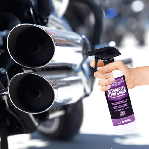 Vista 3 de CycleMagic - Limpiador y acondicionador de motocicleta Clean and Shine para motocicleta, limpiador de cromo, limpiador de cuero, pintura, elimina
