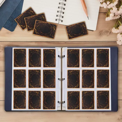 Vista 7 de Protector de páginas de 9 bolsillos – 648 bolsillos premium de doble cara fundas para tarjetas de intercambio de páginas para carpeta de 3 anillas