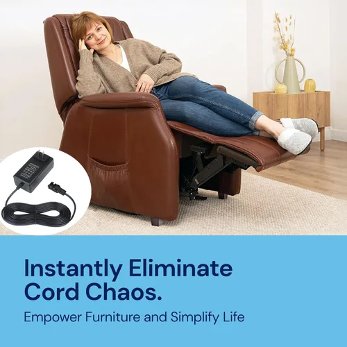 Vista 8 de HUZUM Fuente de alimentación reclinable enchufable de pared, transformador de fuente de alimentación conmutada de 29 V 2 A CA/CC compatible