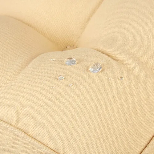 Vista 5 de Klear Vu Raffia - Juego de 2 cojines resistentes al agua para sillas de patio, cojines de asiento y respaldo, rayas azules