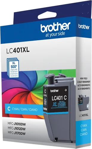 Vista 3 de Brother LC401XLCS - Cartucho de tinta cian de alto rendimiento (2 unidades)