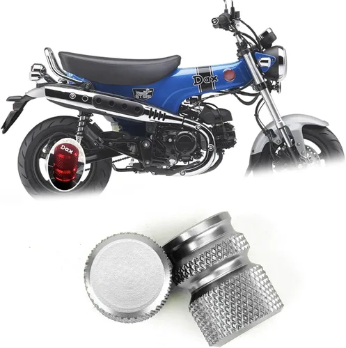 Vista 22 de Suitable for DAX125 ST125 dax125 st125 2026 2025 Motorcycle Modification Wheel and tire Valve caps (Black,ST125)