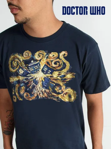 Vista 2 de Ripple Junction Doctor Who Van Gogh Pandoric abre camiseta