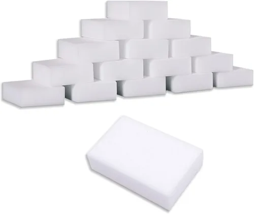 Vista 10 de Esponja de melamina, paquete de 100 esponjas mágicas, almohadillas de limpieza de espuma, esponja multifuncional para limpieza del hogar