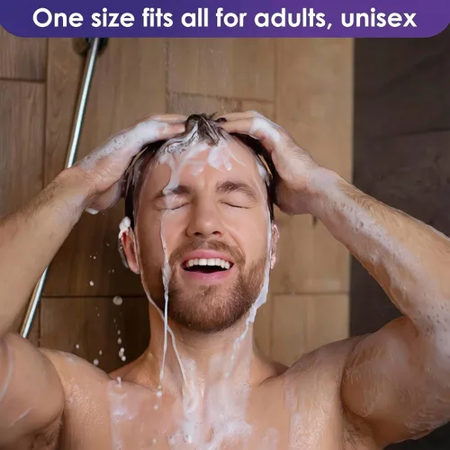 Vista 7 de 100 piezas de cubiertas para los oídos para la ducha - Cubiertas desechables para los oídos para secador de pelo - Fácil de estirar, resistente al