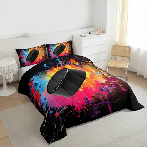 Vista 125 de Juego de ropa de cama de baloncesto para niños y adolescentes, juego de edredón deportivo para niños, tamaño matrimonial, suave, ligero, decoración