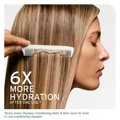 Vista 4 de BIOLAGE Hydra Source - Solución desenredante para cabello seco, desenreda y controla la estática para menos encrespamiento y se escapa, sin parabenos