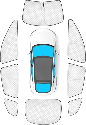 Vista 43 de KMF 6 piezas de parasoles gruesos para Mazda 3 Hatchback (No Sedán) 2014-2018 Accesorios, parasoles completos para parabrisas y ventanas de coche
