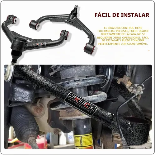 Vista 4 de Brazo de control superior delantero de elevación de 2-4 pulgadas para Chevy Silverado 2500HD 3500HD 2001-2010, GM Sierra 2500HD 3500HD 2001-2010