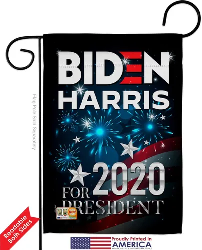 Vista 2 de Biden Harris Flag Paquete de bandera del presidente para jardín, votación patriótica, demócrata, partido del té republicano, Estados Unidos, Estados